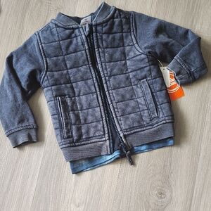 Baby Boys Bomber Jacket With Matching T-shirt 12 Months And 18 Month Sizes